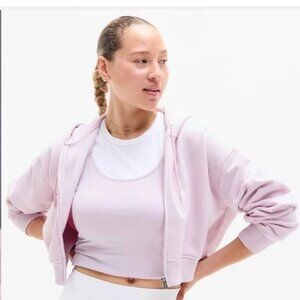 Women's Lilac Forever Fleece Cropped Hoodie by Athleta